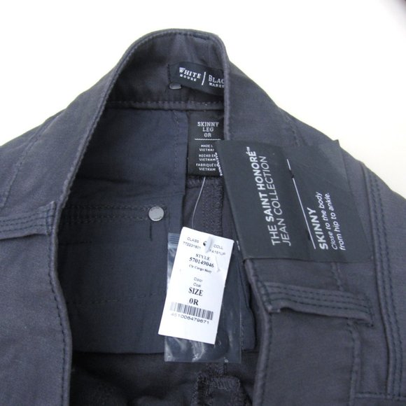 WHBM CARGO SKINNY JEANS Grey 0R - Picture 8 of 9